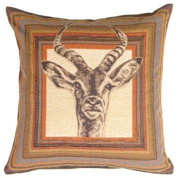 Pillow Decor - Antelope Tapestry Throw Pillow