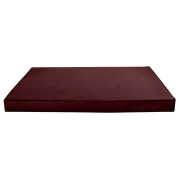Contrast Pipe 8" Twin-XL 80x39x8 Velvet Indoor Daybed Mattress COVER ONLY-AD368