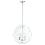 Maxim Lighting - Looking Glass 2-Light 4" Wide Polished Chrome Pendant Light - Bulb(s) Included: No