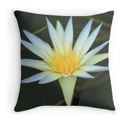 Cushions & Covers - "Lotus on Black" - Decorative Cushions