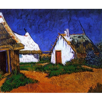 Vincent Van Gogh Three White Cottages in Saintes-Maries Wall Decal
