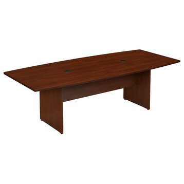 UrbanPro Modern 96W Boat Shaped Conference Table in Cherry Finish