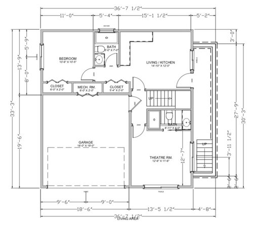 Floor Plan For 3 Level Detached House
