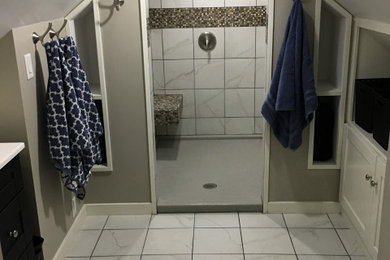 Attic space into bathroom