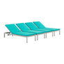 4 Chaise Loungers