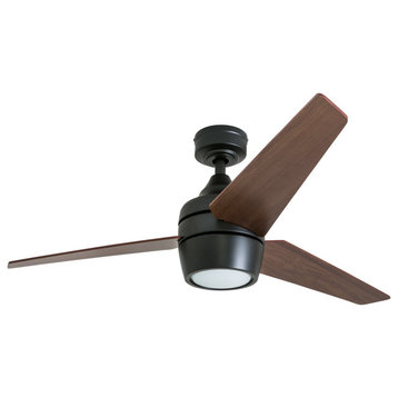 Honeywell Eamon Modern Ceiling Fan With Light and Remote, 52", Bronze