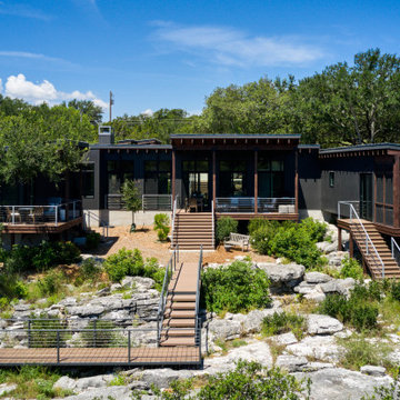 Midcentury Modern Lake House Kingsland