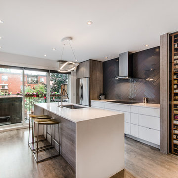 modern kitchen - two tones