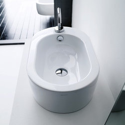 WS Bath Collections Flo 3145 Vessel Ceramic Sink 22.0" x 13.4" - Bathroom Sinks