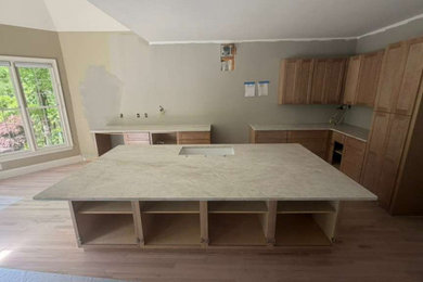 Example of a minimalist kitchen design in Atlanta