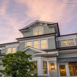 Hardie Shingle Siding, Straight-Edge Panel Boston - Siding And Stone Veneer