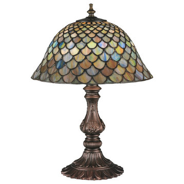 17H Tiffany Fishscale Accent Lamp