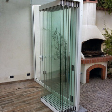 Veranda near Turin, Italy. Complete with glass roof.