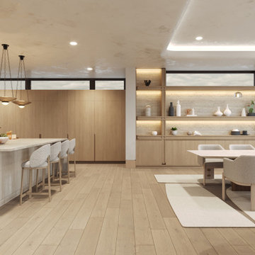 A Soft Minimalist Beachfront Interior