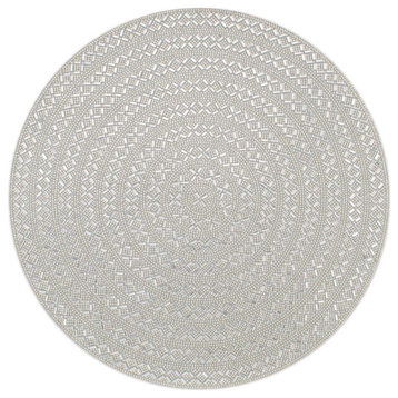 Sparkles Home Madison Avenue Round Rhinestone Placemat - Silver