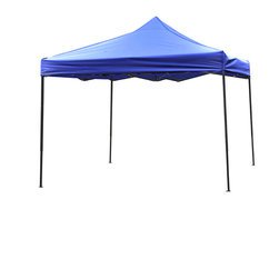 Trademark Innovations - 10'x10' Square Replacement Canopy Gazebo Top Assorted Colors, Blue - Gazebos