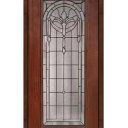 Front Single Door 80 Fiberglass Palacio Full Lite Glass - Front Doors