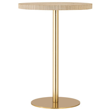 Fiona Gold Stone Side Table
