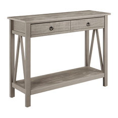 Console Tables - Free Shipping on Select Console Tables | Houzz - Linon Home Decor Products - Titian Console Table, Rustic Gray - Console  Tables
