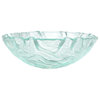 Clear Freeform Wave Glass Vessel Sink