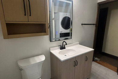 Inspiration for a mid-sized modern bathroom remodel in Minneapolis