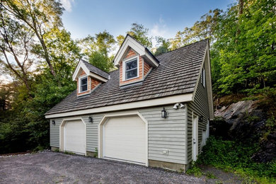 Mid-sized elegant detached two-car carport photo in Toronto