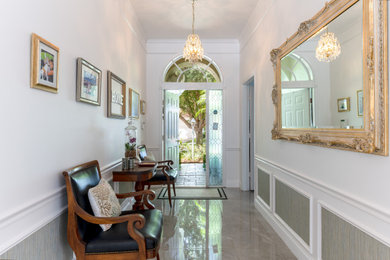 Inspiration for a coastal home design remodel in Miami