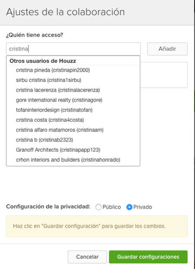 Tutorial: Cómo compartir tus álbumes de ideas de Houzz