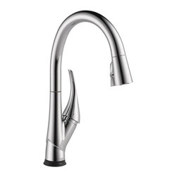 Esque&reg; Single Handle Pull-Down Kitchen Faucet with Touch2O&reg; and ShieldSpray&reg; Tec - Kitchen Faucets