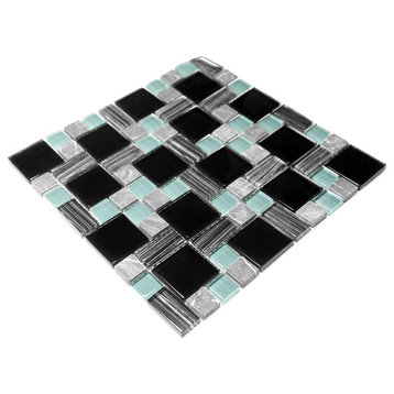 Rectangular Lattice - 3-Dimensional Mosaic Decorative Wall Tile(2PC)