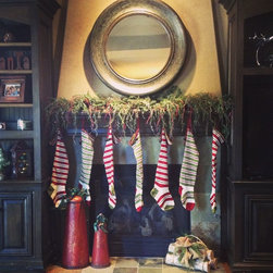 Holiday decorating - Christmas Stockings And Holders