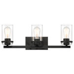 Designers Fountain - Jedrek 3-Light Bath, Black - Whether used in a light industrial setting or a more transitional interior, Jedrek is today's answer for an updated versatile look.