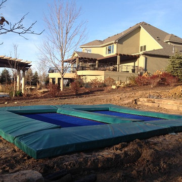 In Ground 7'x14' Twin Trampoline Installation