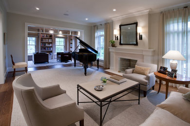 Example of a classic living room design in DC Metro