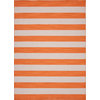Solid/Striped Pura Vida 4'x6' Rectangle Vermillion Orange-Vermillion Orange Area