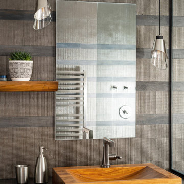 Madison Modern Bathroom with Floating Wood Vanity