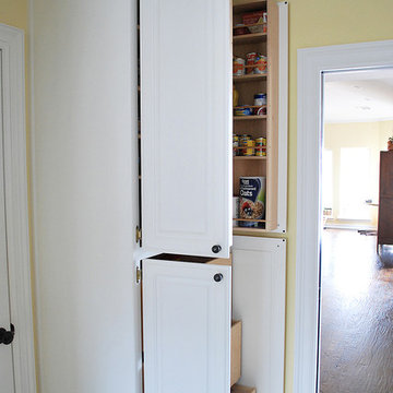 Retro fitted cabinet interior