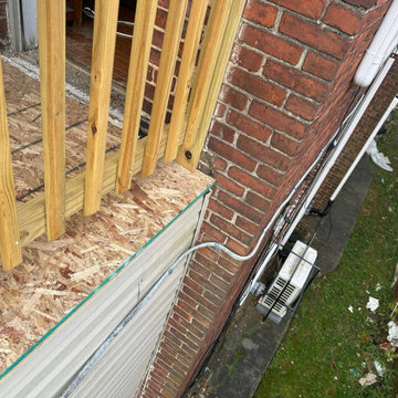 Baltimore | Install Membrane & Pressure-Treated Wood Boards On Outside Balcony