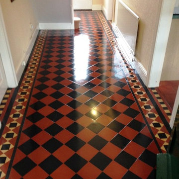 Classic Victorian Patterned Tiles Rejuvenated in Newport
