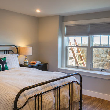 Lower floor bedroom in a seaside vacation home, Ipswich, MA
