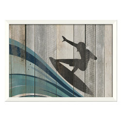 The Artwork Factory - Surfer on Wave I Print - Prints And Posters