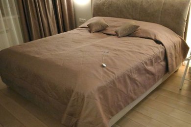 Пример оригинального дизайна: спальня в современном стиле