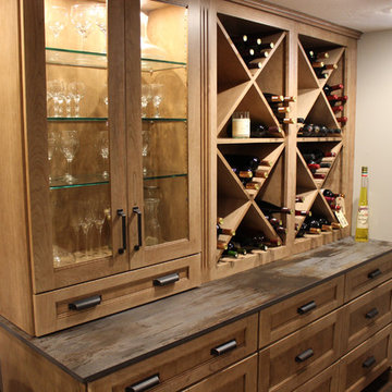 Rustic Wine Basement Remodel