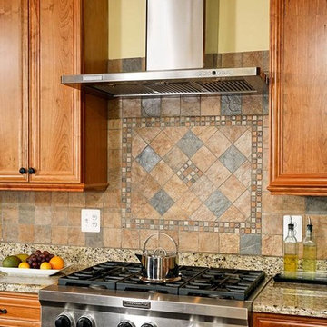 Large Kitchen Addition Opens to Patio for Enhanced Family Living