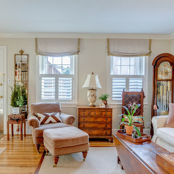 Natural Light and Privacy Achieved - Living Room - Old City, Philadelphia