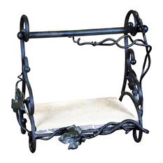 50 Most Por Cast Iron Paper Towel Holders For 2018 Houzz Bella Toscana Vineyard Paper Towel Rack Holders