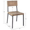 INK+IVY Tacoma Modern Industrial Wood Counter Stool, Gray, Dining Chair