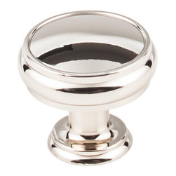 Top Knobs - Eden Large Knob, 1 3/8", Polished Nickel - Cabinet And Drawer Knobs