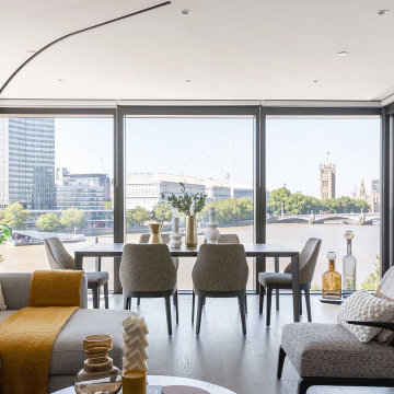 Luxury Riverside Apartment Interior Design in Central London