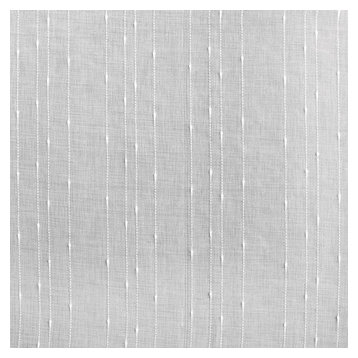 Montpellier Striped Faux Linen Sheer Fabric Sample, 4"x4"